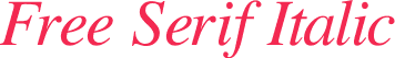 Free Serif Italic